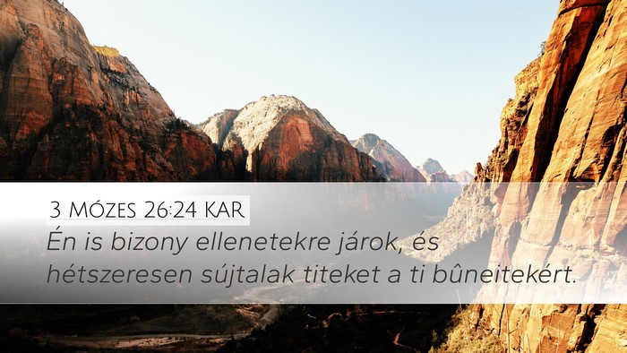 3 Mózes 26:24 KAR Bible Verse Image