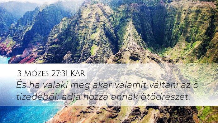 3 Mózes 27:31 KAR Bible Verse Image