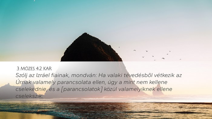 3 Mózes 4:2 KAR Bible Verse Image