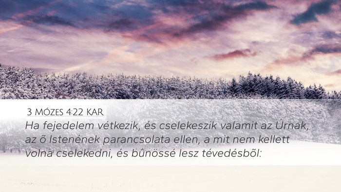 3 Mózes 4:22 KAR Bible Verse Image