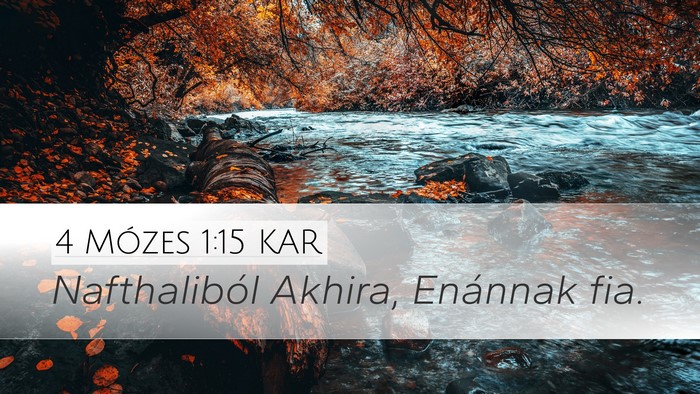 4 Mózes 1:15 KAR Bible Verse Image