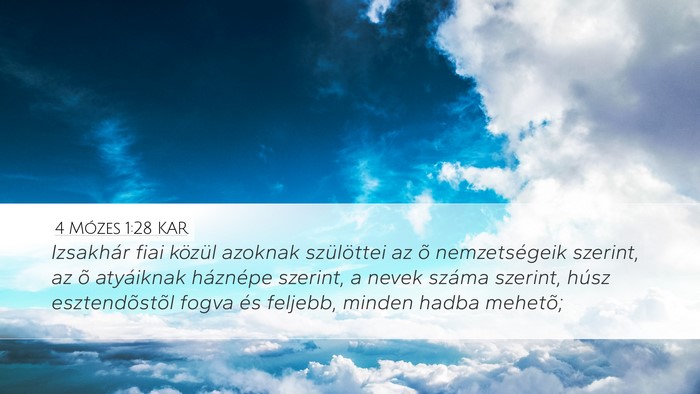 4 Mózes 1:28 KAR Bible Verse Image