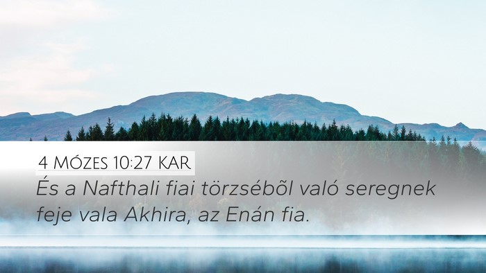 4 Mózes 10:27 KAR Bible Verse Image