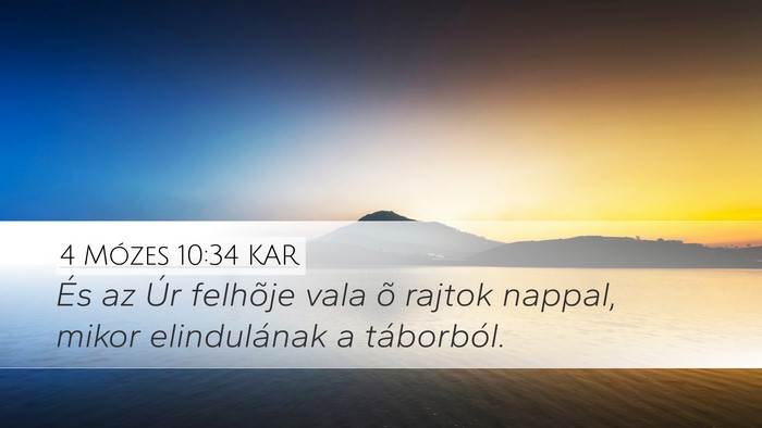 4 Mózes 10:34 KAR Bible Verse Image