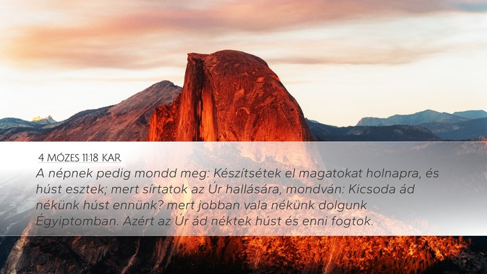 4 Mózes 11:18 KAR Bible Verse Image