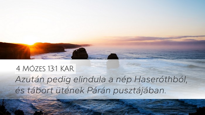 4 Mózes 13:1 KAR Bible Verse Image