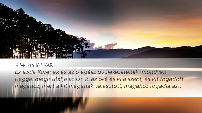 4 Mózes 16:5 KAR Bible Verse Image