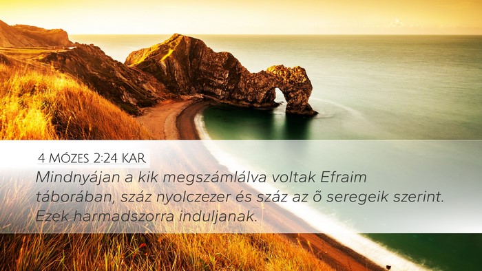 4 Mózes 2:24 KAR Bible Verse Image