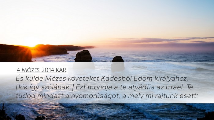 4 Mózes 20:14 KAR Bible Verse Image