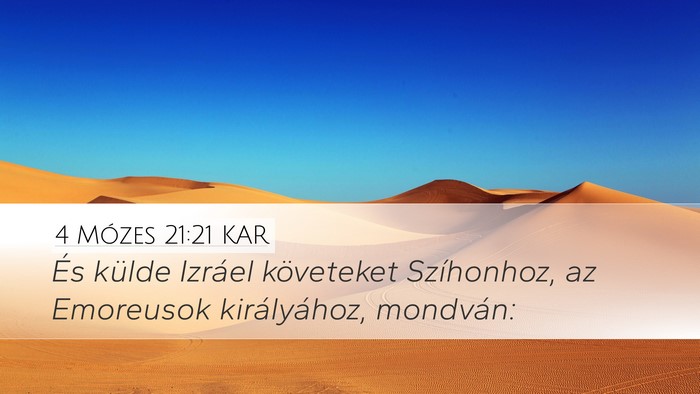 4 Mózes 21:21 KAR Bible Verse Image