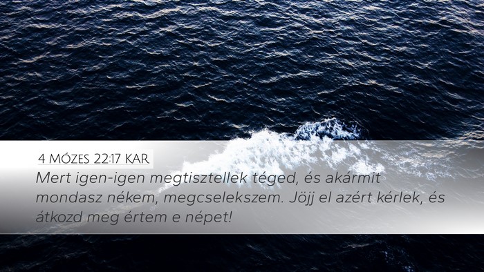 4 Mózes 22:17 KAR Bible Verse Image