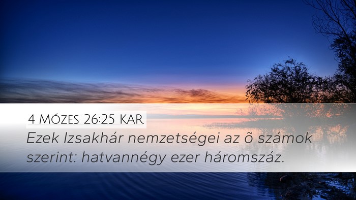 4 Mózes 26:25 KAR Desktop Wallpaper - Ezek Izsakhár nemzetségei az õ számok - Desktop Bible Verse Wallpaper