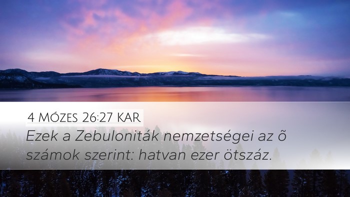 4 Mózes 26:27 KAR Bible Verse Image