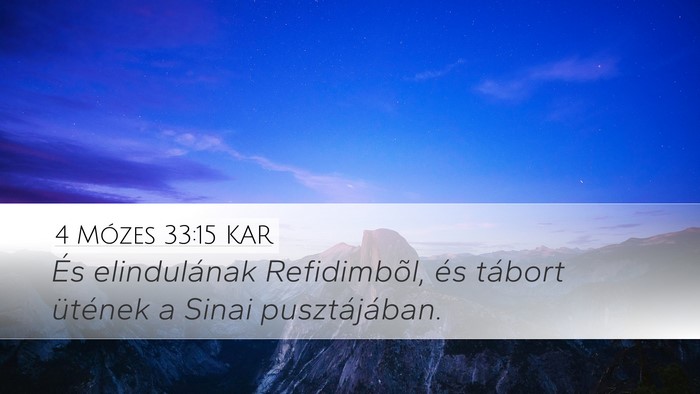 4 Mózes 33:15 KAR Bible Verse Image