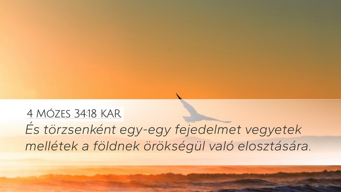 4 Mózes 34:18 KAR Bible Verse Image