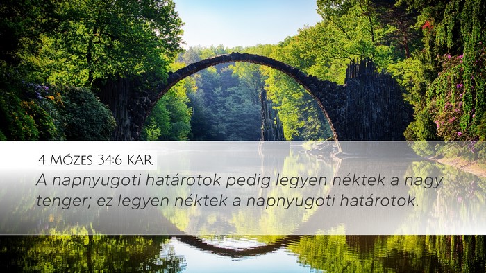 4 Mózes 34:6 KAR Bible Verse Image