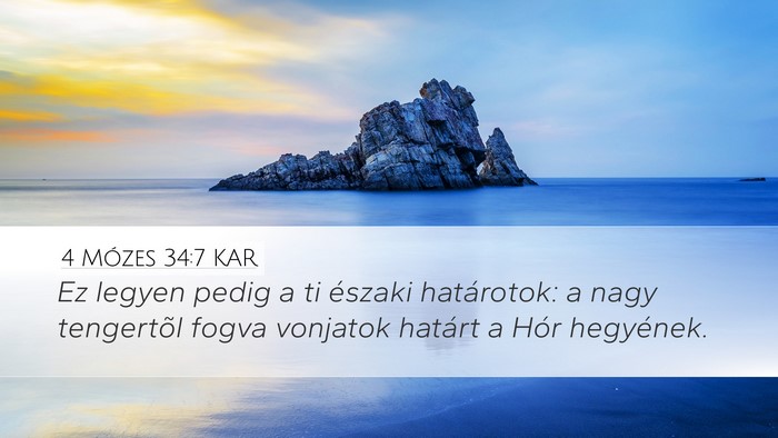 4 Mózes 34:7 KAR Bible Verse Image