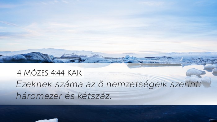 4 Mózes 4:44 KAR Bible Verse Image