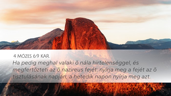 4 Mózes 6:9 KAR Bible Verse Image