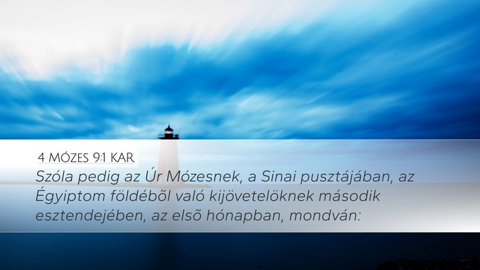 4 Mózes 9:1 KAR Bible Verse Image