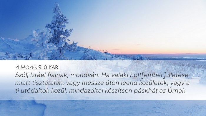 4 Mózes 9:10 KAR Bible Verse Image