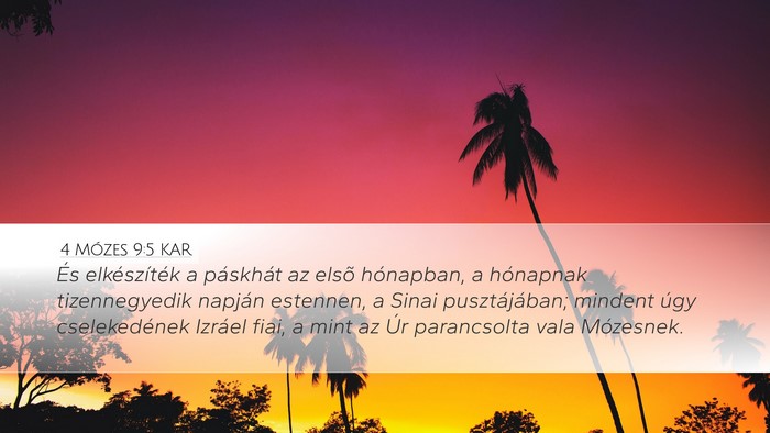 4 Mózes 9:5 KAR Bible Verse Image