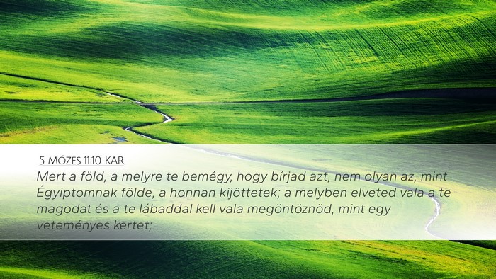 5 Mózes 11:10 KAR Bible Verse Image