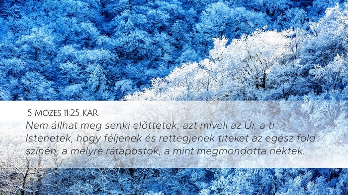 5 Mózes 11:25 KAR Bible Verse Image