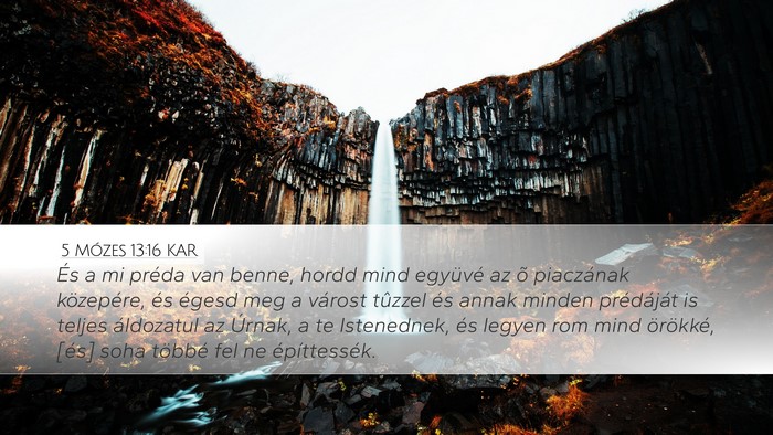5 Mózes 13:16 KAR Bible Verse Image