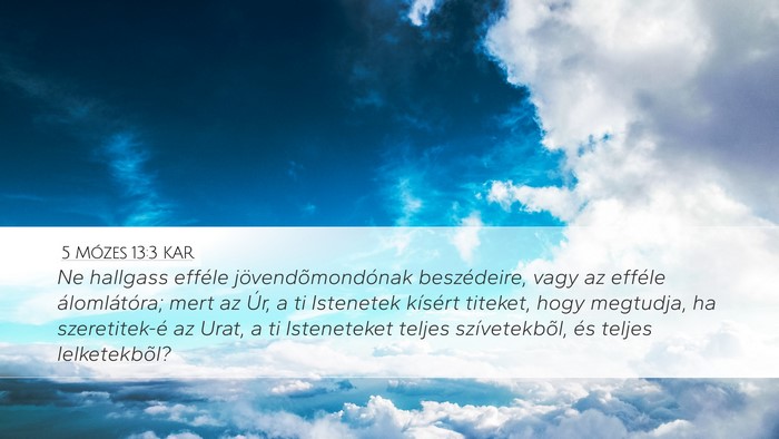 5 Mózes 13:3 KAR Bible Verse Image