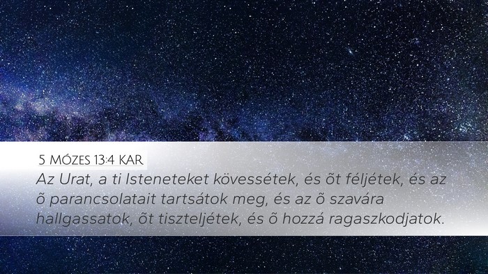 5 Mózes 13:4 KAR Bible Verse Image