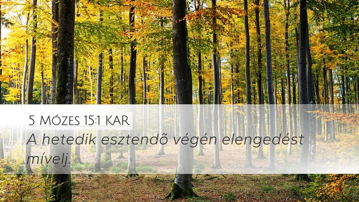 5 Mózes 15:1 KAR Bible Verse Image