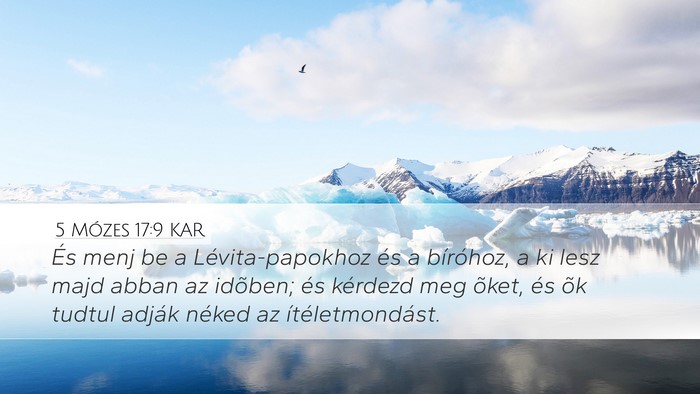 5 Mózes 17:9 KAR Bible Verse Image