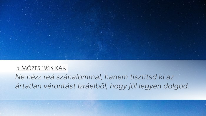 5 Mózes 19:13 KAR Bible Verse Image