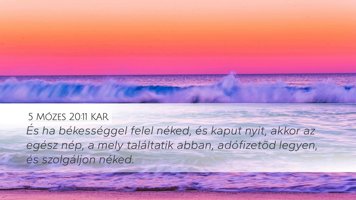 5 Mózes 20:11 KAR Bible Verse Image