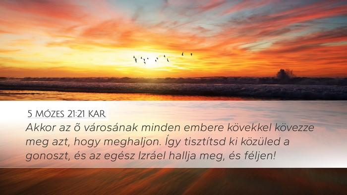 5 Mózes 21:21 KAR Bible Verse Image