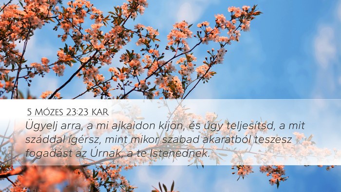 5 Mózes 23:23 KAR Bible Verse Image
