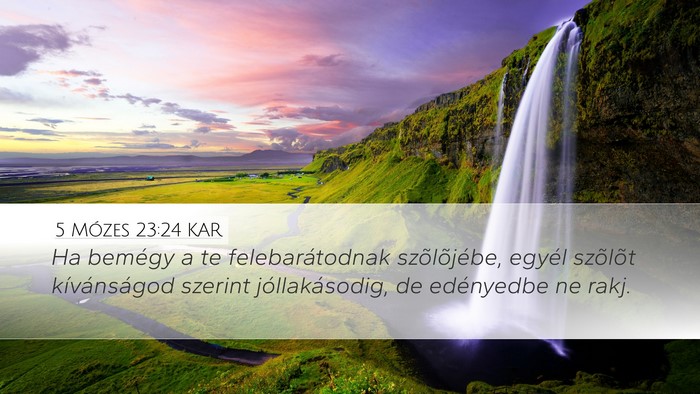 5 Mózes 23:24 KAR Bible Verse Image