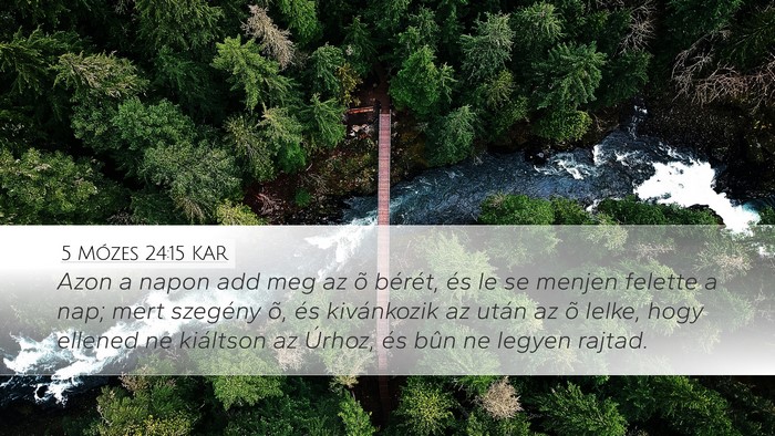 5 Mózes 24:15 KAR Bible Verse Image