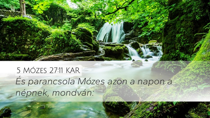 5 Mózes 27:11 KAR Bible Verse Image