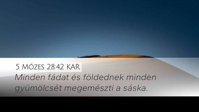 5 Mózes 28:42 KAR Bible Verse Image