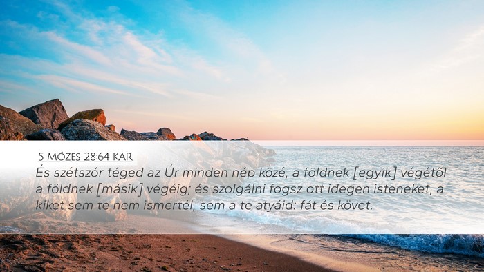 5 Mózes 28:64 KAR Bible Verse Image