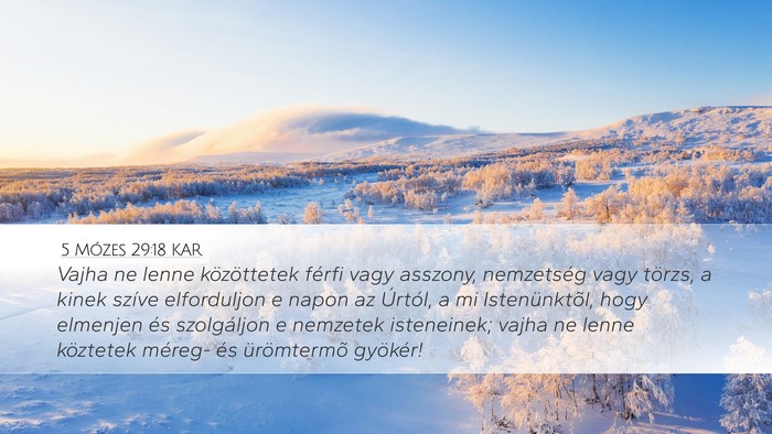 5 Mózes 29:18 KAR Bible Verse Image