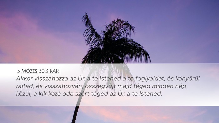 5 Mózes 30:3 KAR Bible Verse Image
