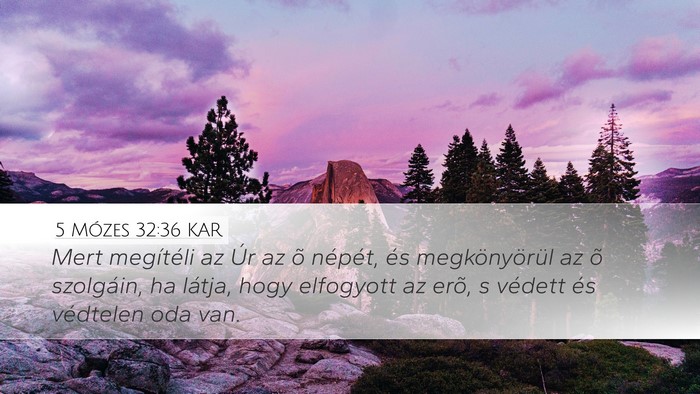 5 Mózes 32:36 KAR Bible Verse Image