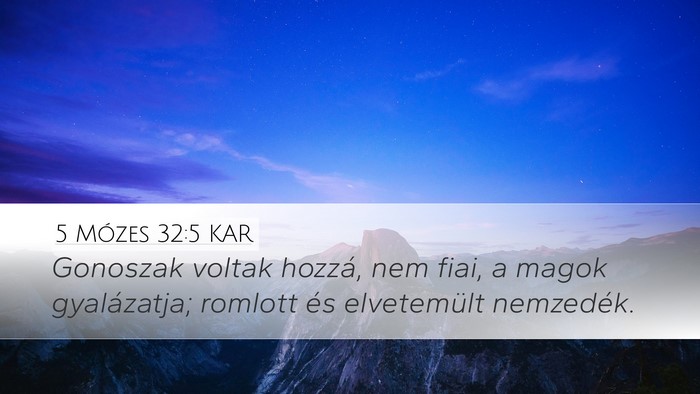 5 Mózes 32:5 KAR Bible Verse Image