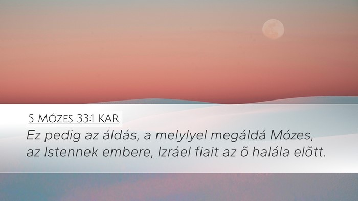 5 Mózes 33:1 KAR Bible Verse Image
