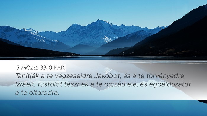 5 Mózes 33:10 KAR Bible Verse Image