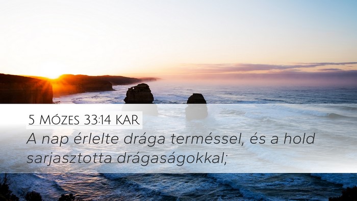 5 Mózes 33:14 KAR Bible Verse Image