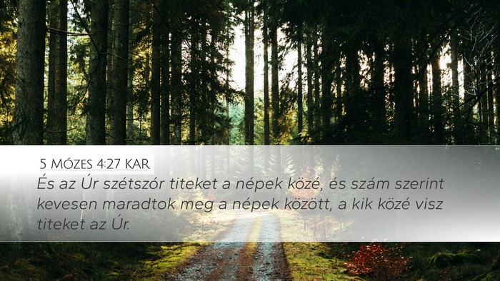 5 Mózes 4:27 KAR Bible Verse Image